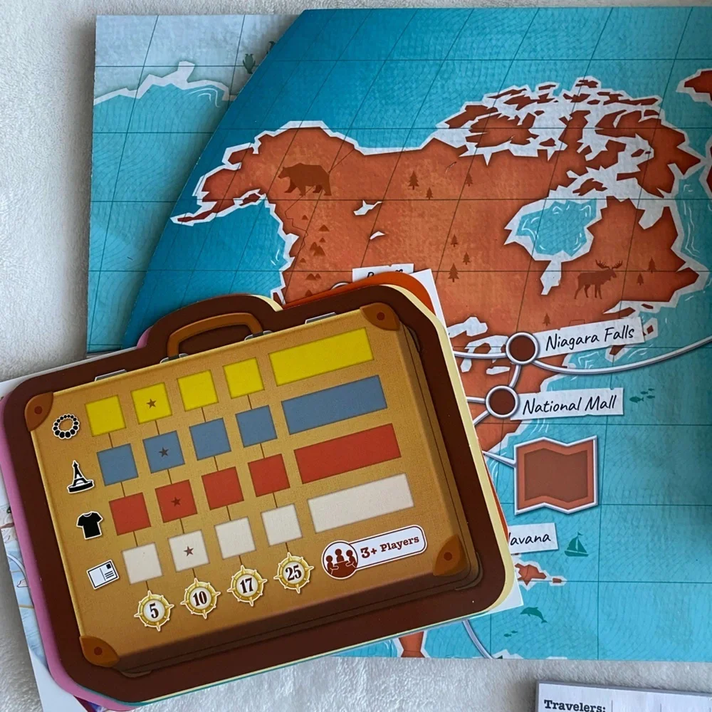 Trekking The‎ World Board Game 2020 Underdog Games Pretend Play Geography Travel